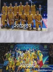Coleccionismo deportivo: IBEROSTAR TENERIFE BALONCESTO. LOTE 2 FOTOS GANADOR CHAMP. LEAGUE 2016-2017 EN LA LAGUNA VS BANVIT